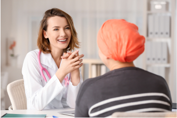 Oncologist and Patient