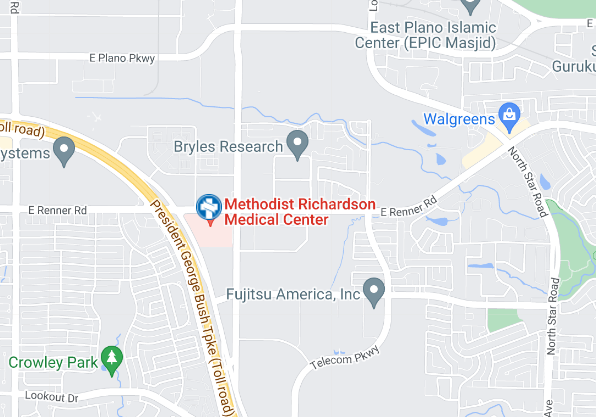 Methodist Richardson Medical Center Map Location